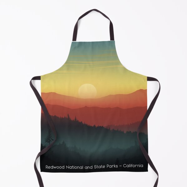 Item preview, Redwood National and State Parks Vintage Poster designed and sold by GoodOldVintage.