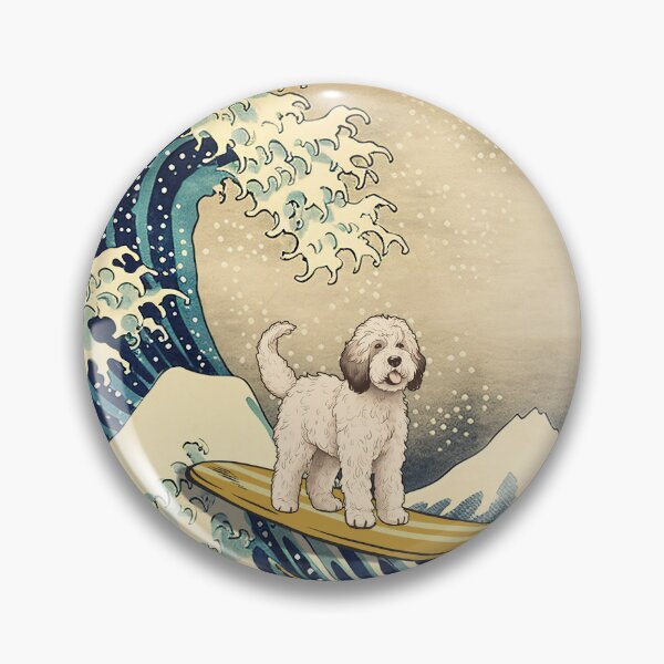 Item preview, Sheepadoodle Kanagawa Japanese Surfing Wave designed and sold by rafaeltto.