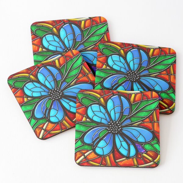 Item preview, Missing blue flower of stained glass designed and sold by melridger.