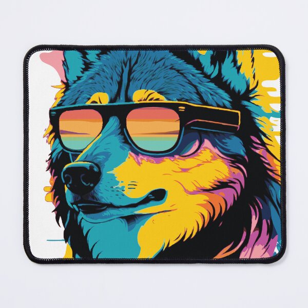 Item preview, Bright Colored Wolf in Sunglasses designed and sold by ALW951.