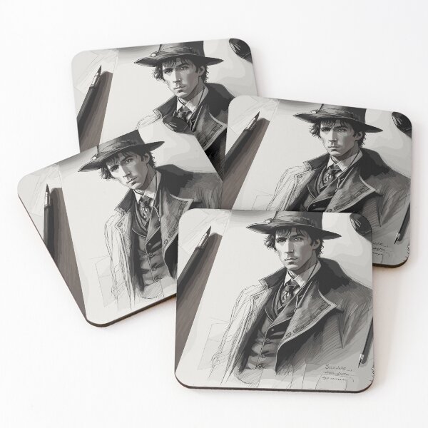 Item preview, Pencil sketch, portrait of a man designed and sold by CatCoconut-Art.