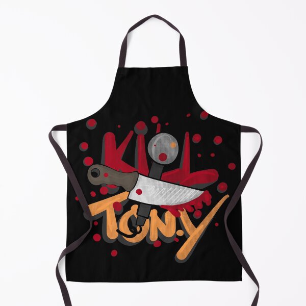 Item preview, Kill Tony Cartoon Knife  & Mic Design In Red And Yellow designed and sold by Kill Tony Fan Designs.