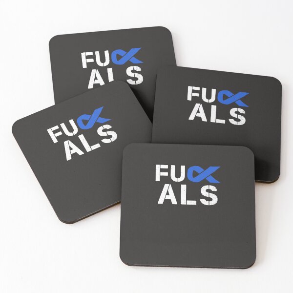 Item preview, Fuck ALS Awareness Month Blue Ribbon Support Squad Fighter  designed and sold by CoralieSylva.