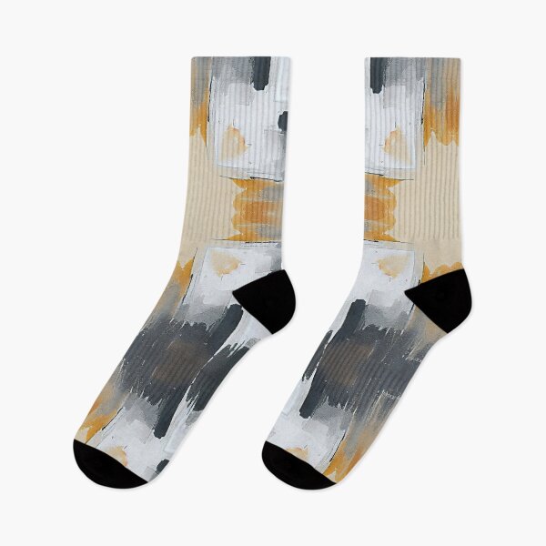 Item preview, Abstract Geometric Oil Painting Grey White Pattern designed and sold by © Maya Lavda || wocado.