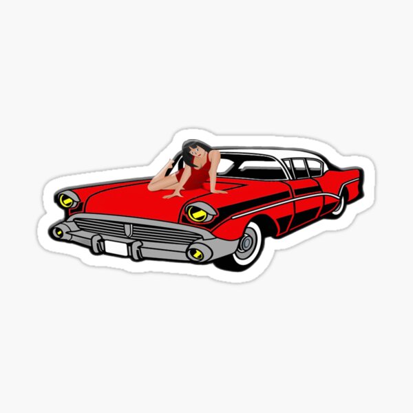 Classic Car Pinup Stickers for Sale, Free US Shipping