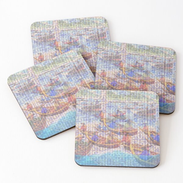 Item preview, 100 Fishermen Chinese style Pattern designed and sold by artbymurray.