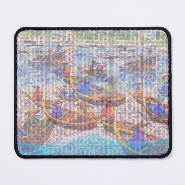 Item preview, 100 Fishermen Chinese style Pattern designed and sold by artbymurray.