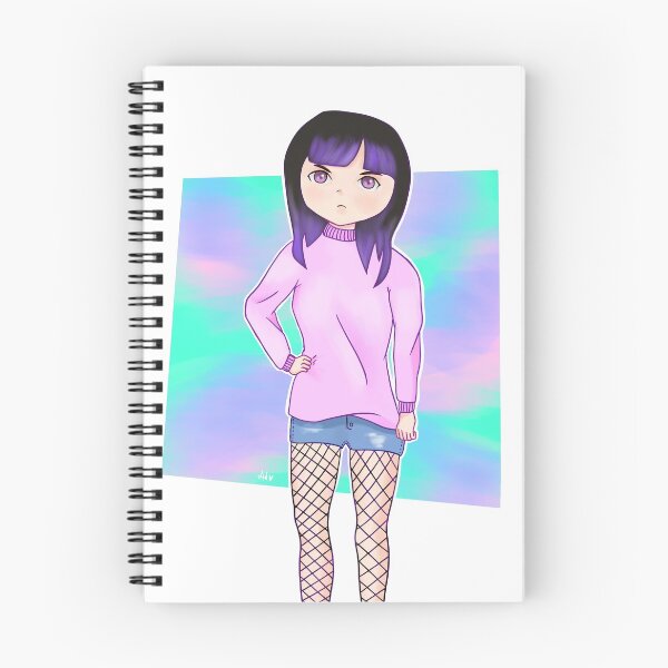 Item preview, Purple bad hair girl designed and sold by ArtsLoversAida.