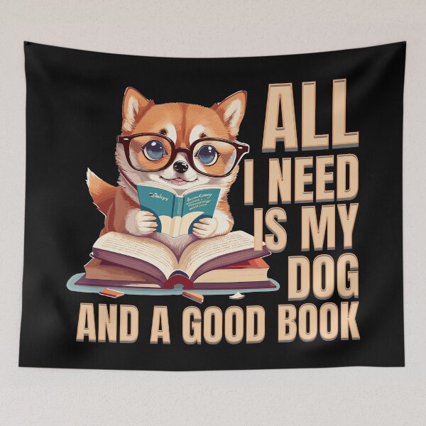 Item preview, Cute Corgi Dog Reading Books and Dogs Kawaii designed and sold by LOT7Clothing.
