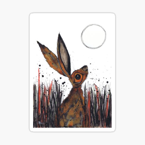 MOONGAZING HARE Sticker
