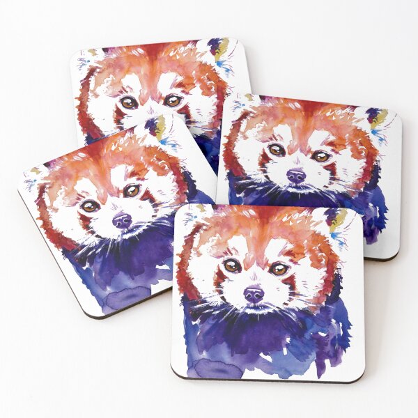 Item preview, Red Panda Watercolor Painting designed and sold by EveiArt.
