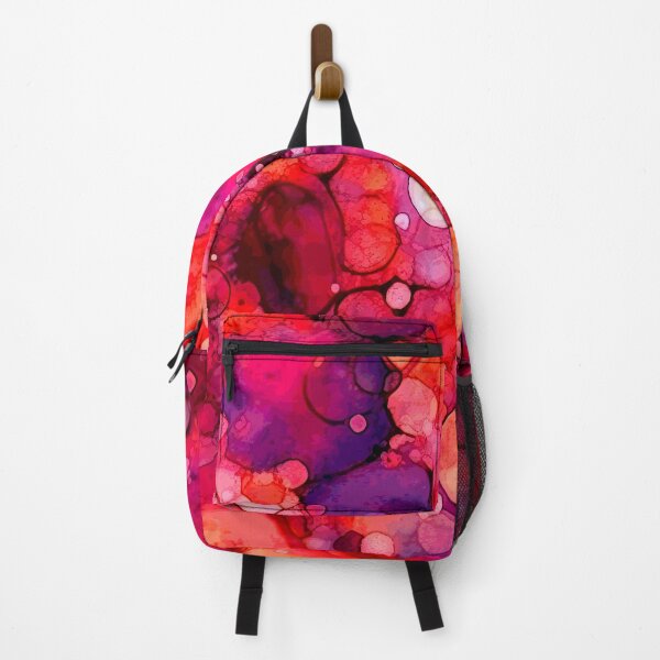 Item preview, Rich Red Scattered Bubbles Alcohol Ink Abstract Pattern designed and sold by DEC02.
