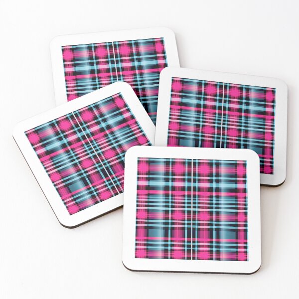 Item preview, Pink Blue and Black Plaid multi-color pattern designed and sold by OurLittleSecret.