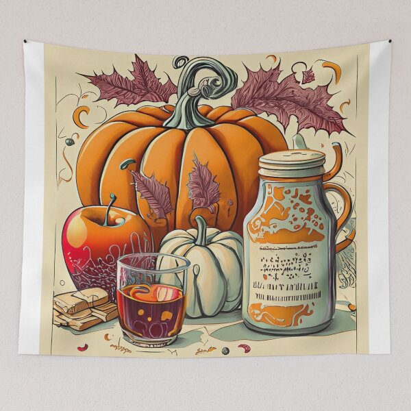 Item preview, Fall Cider and Pumpkins designed and sold by WitchsHatStudio.