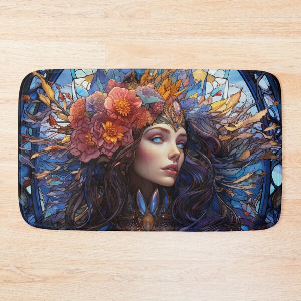 Item preview, The Ethereal Lady, A Stained Digital Glass Rendition designed and sold by Jasby-Co.