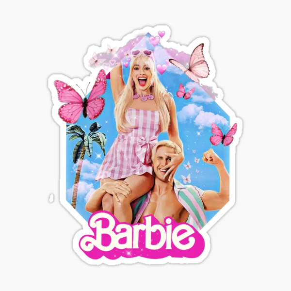 SALE** Barbie Movie Barbie & Ken Margot Robbie Ryan Gosling Sticker – Ever  Jane Boutique