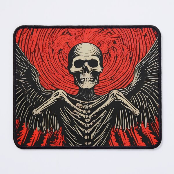 Item preview, Angel of Death - Linocut Art designed and sold by LampDigiArt.