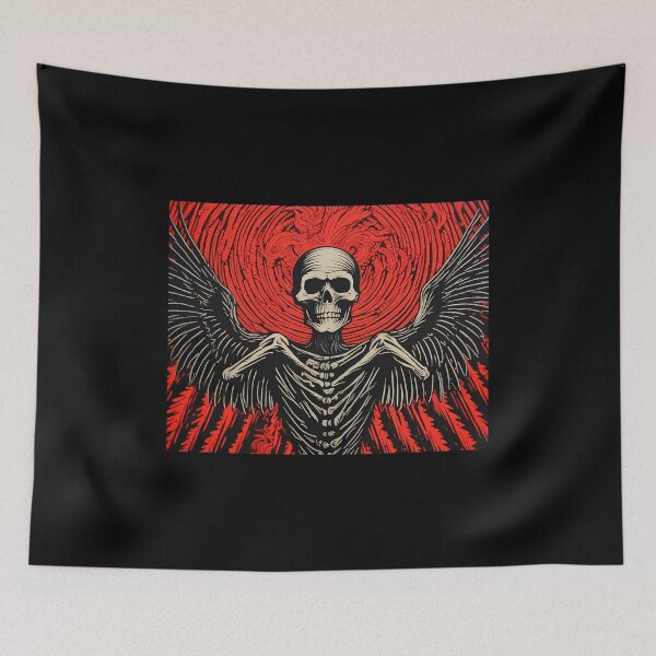 Item preview, Angel of Death - Linocut Art designed and sold by LampDigiArt.