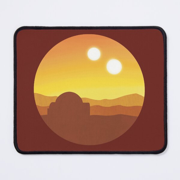 Item preview, Tatooine Silhouette Landscape Binary Sunset designed and sold by WoodworkedSmile.