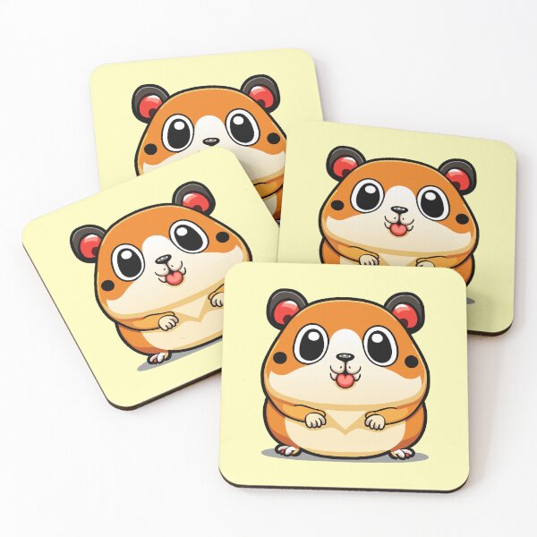 Item preview, cute colorful hamster in orange tones designed and sold by ARVM.