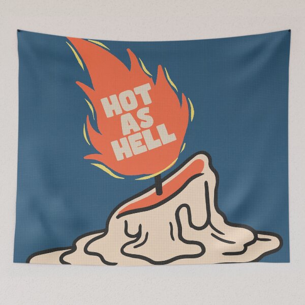 Item preview, Hot As Hell designed and sold by olivepopprints.