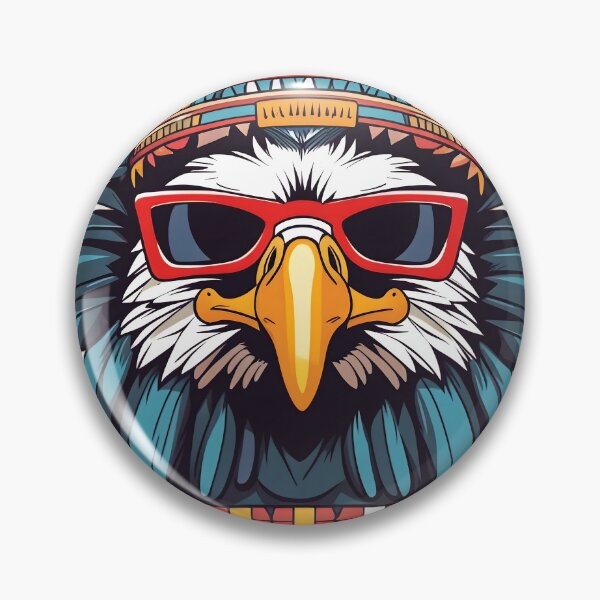 Item preview, Funky Aztec History Eagle Warrior with Sunglasses | Aztec designed and sold by SafiannaSpace.