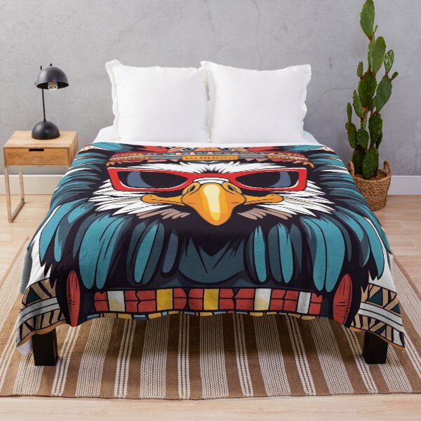 Item preview, Funky Aztec History Eagle Warrior with Sunglasses | Aztec designed and sold by SafiannaSpace.