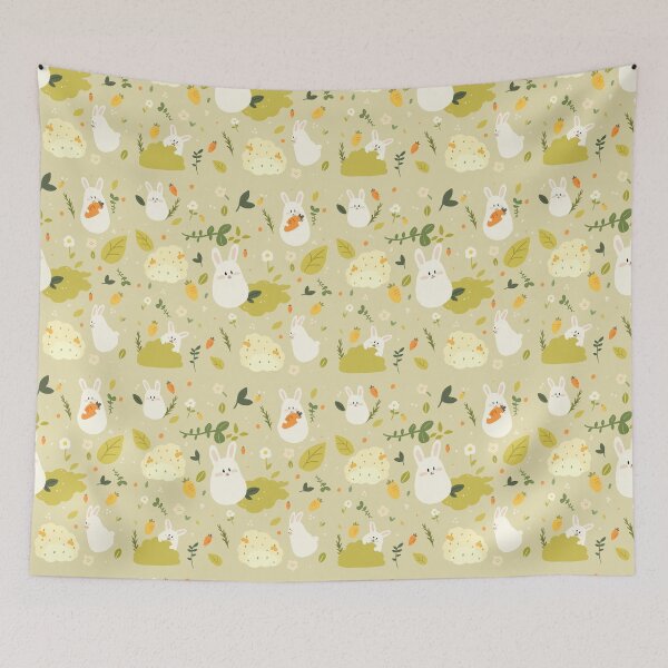Item preview, Adorable seamless rabbit pattern designed and sold by kumi99.