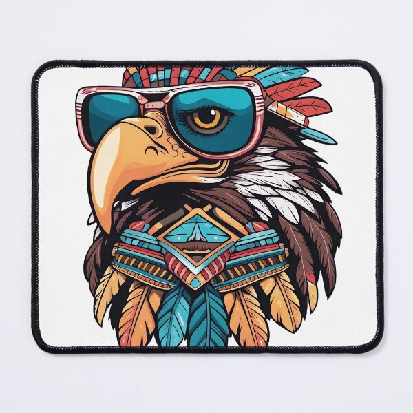 Item preview, Eagle Shades - Funky Aztec Eagle with Sunglasses | Aztec designed and sold by SafiannaSpace.