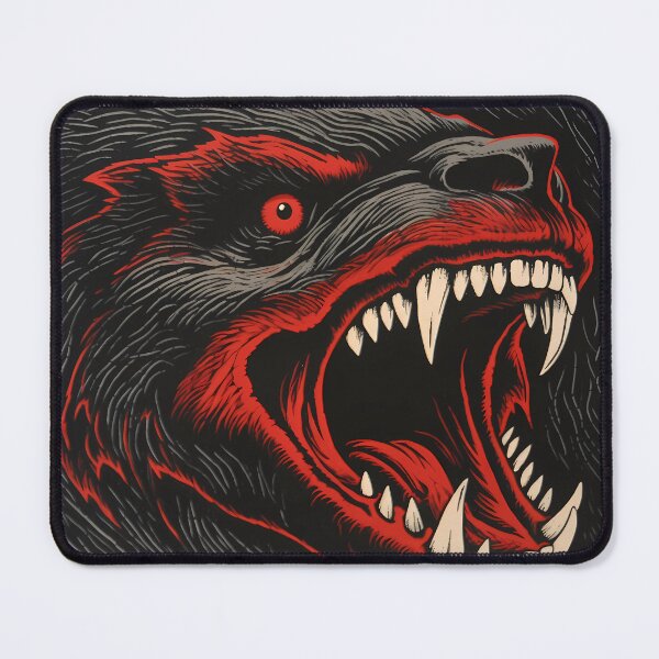 Item preview, The Beast - Linocut Art designed and sold by LampDigiArt.