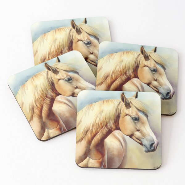 Item preview, Palomino Quarter Horse designed and sold by JohnsonGallery.