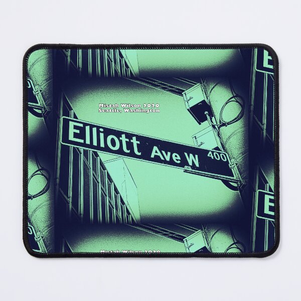 Item preview, Elliott Avenue West, SEA WATER, Seattle, WA by Mistah Wilson designed and sold by The Street Sign Store.