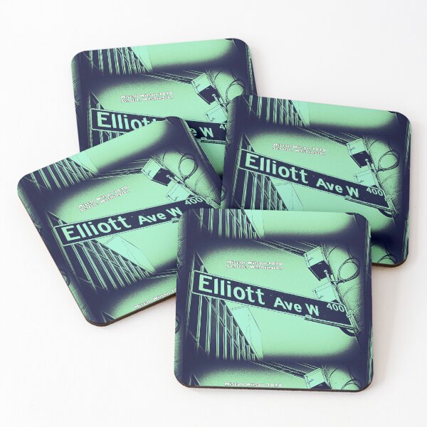 Item preview, Elliott Avenue West, SEA WATER, Seattle, WA by Mistah Wilson designed and sold by The Street Sign Store.