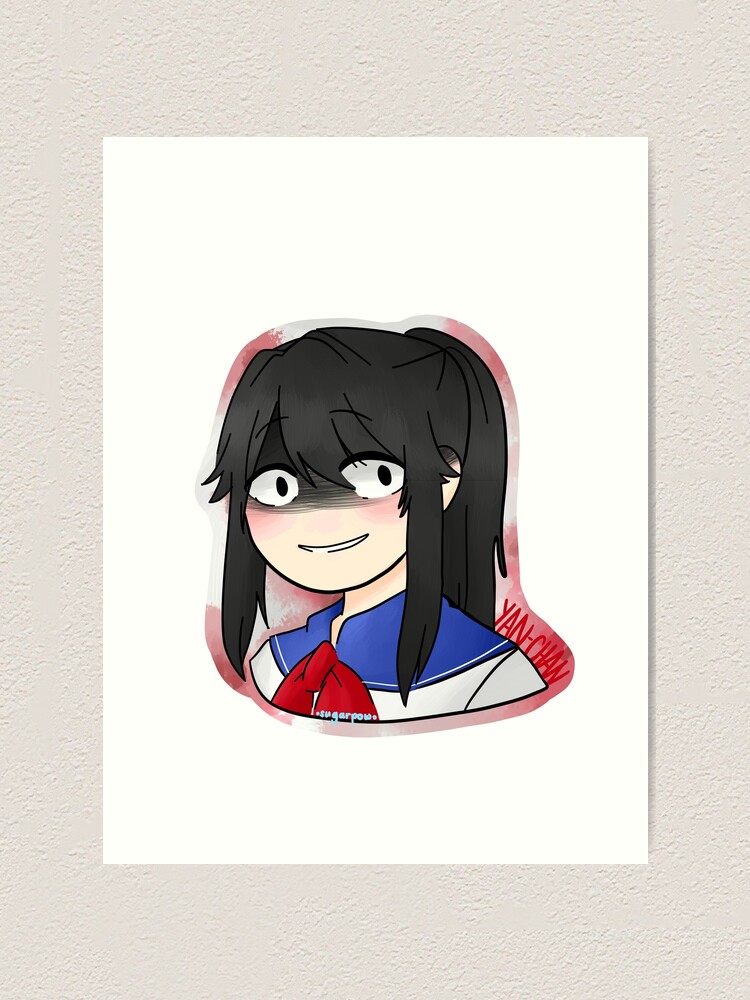 Yandere Chan From Yandere Simulator Art Print For Sale By Sugarpow
