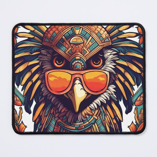 Item preview, Funky Aztec Eagle with Sunglasses | Aztec designed and sold by SafiannaSpace.
