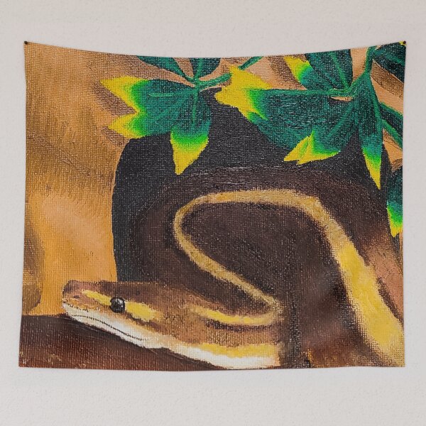 Item preview, Cute ball Python at rest designed and sold by KatsColorfulArt.