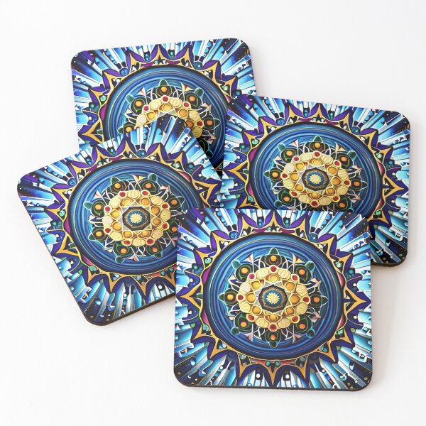 Item preview, Crazy Blue Intricate Mandela designed and sold by SolarLove1.