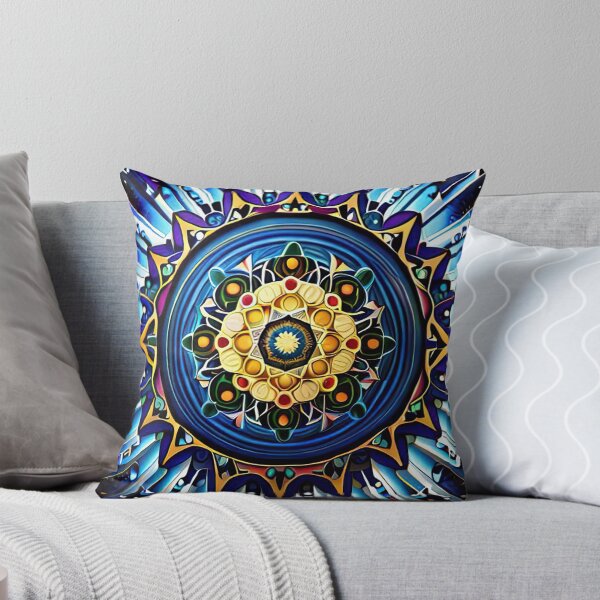 Item preview, Crazy Blue Intricate Mandela designed and sold by SolarLove1.