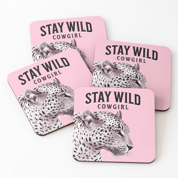 Item preview, Coastal Cowgirl  Stay Wild Pink Leopard designed and sold by DesignHausArt.
