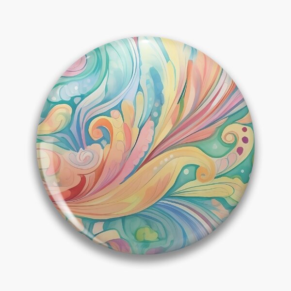 Item preview, Whimsical Paisley Vintage Retro Pastel Colors Pattern designed and sold by Lamarcy.