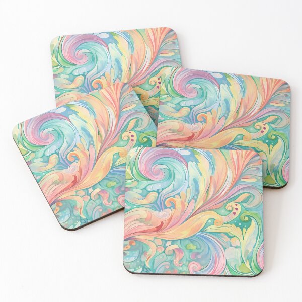Item preview, Whimsical Paisley Vintage Retro Pastel Colors Pattern designed and sold by Lamarcy.