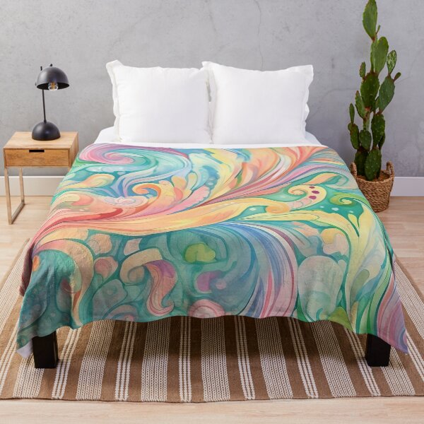 Artikelvorschau, Wunderliches Paisley-Vintage-Retro-Pastellfarbenmuster entworfen und verkauft von Lamarcy.