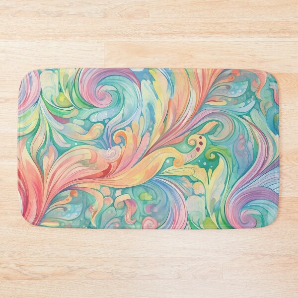 Item preview, Whimsical Paisley Vintage Retro Pastel Colors Pattern designed and sold by Lamarcy.