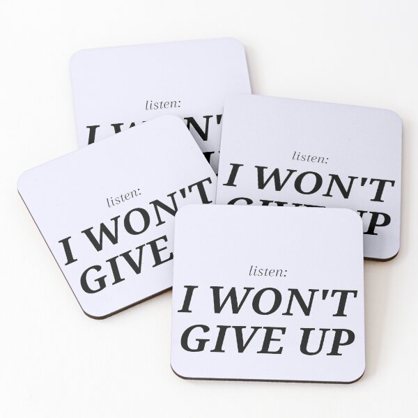 Item preview, Listen: I won't give up designed and sold by Selesdesigns.