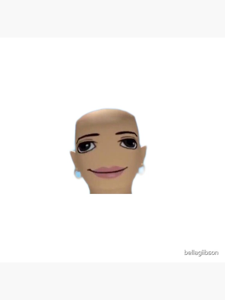 Funny roblox avatar with silly expression and sign