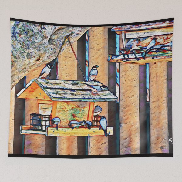 Item preview, FEEDING THE BIRDS designed and sold by ArtbyRolleen.