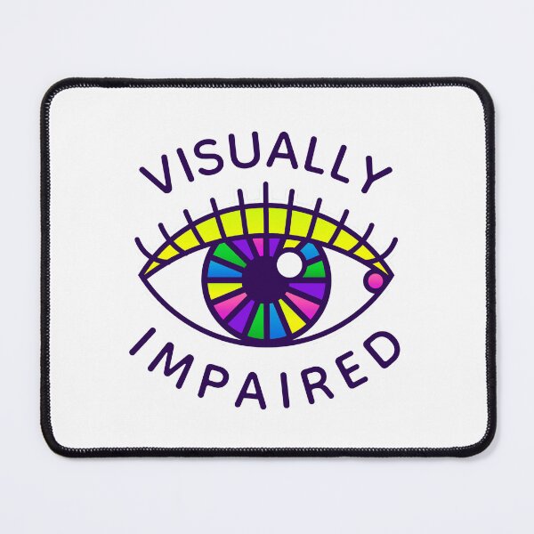 Item preview, Visually Impaired Low Vision Loss Blind Awareness Retro Eyeball designed and sold by Whatever, Maranda.