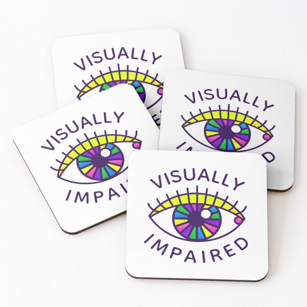 Item preview, Visually Impaired Low Vision Loss Blind Awareness Retro Eyeball designed and sold by Whatever, Maranda.