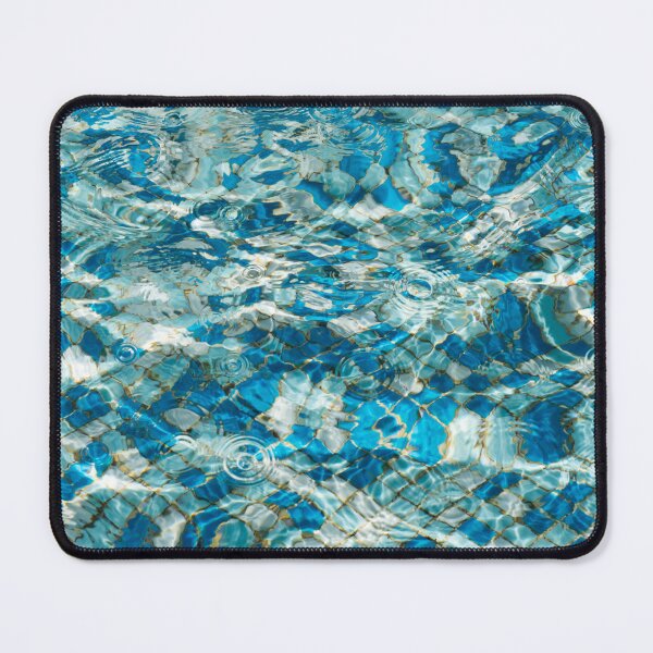 Item preview, Fluid Abstraction in Turquoise Aquamarine and Sapphire designed and sold by Georgia Mizuleva.