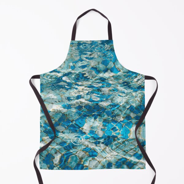 Item preview, Fluid Abstraction in Turquoise Aquamarine and Sapphire designed and sold by Georgia Mizuleva.